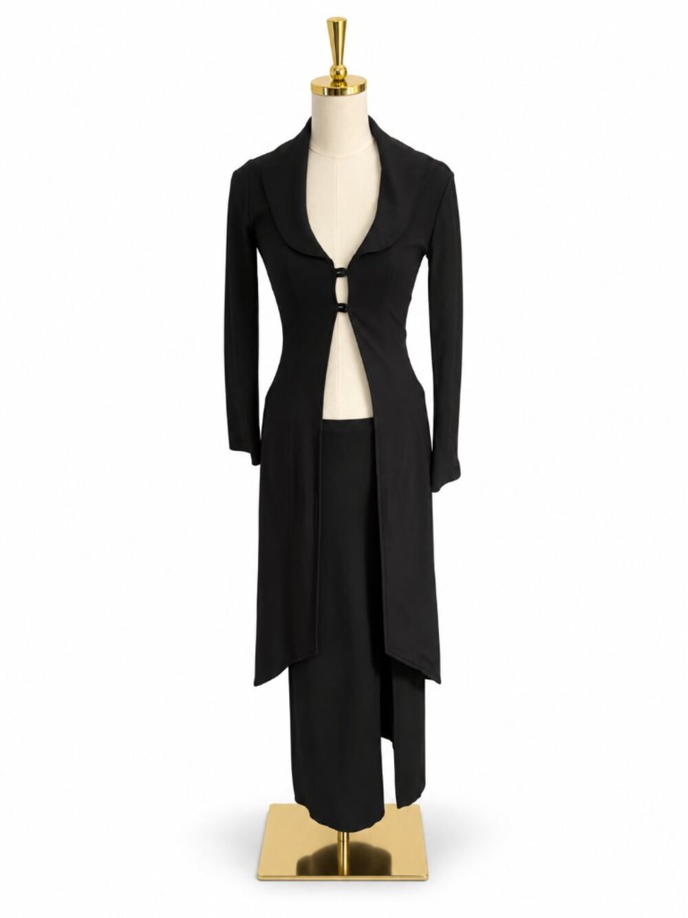 Vintage 1990 Avant Garde Black Fitted Tuxedo Jacket and Skirt -Nordstrom